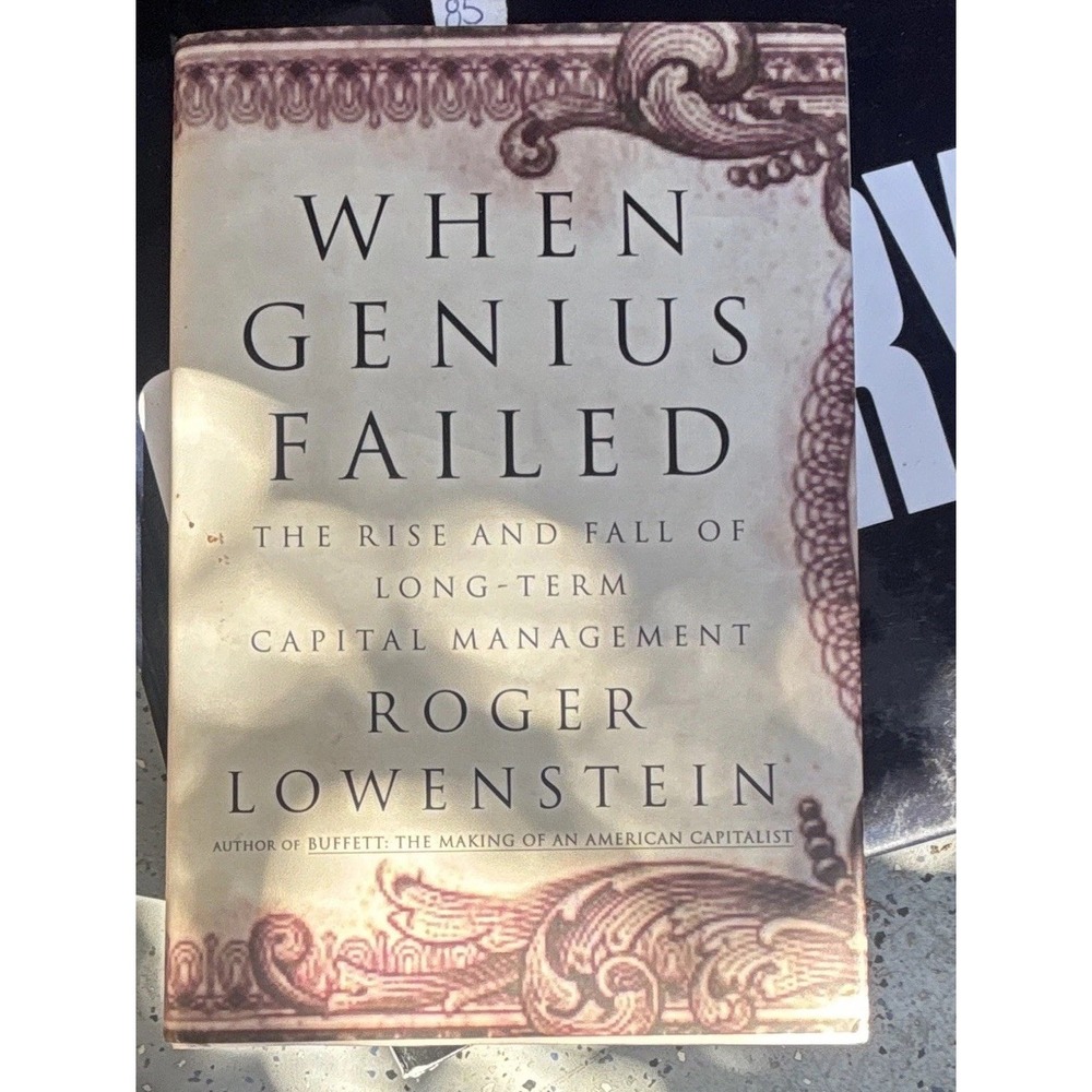 When Genius Failed Roger Lowenstein Paperback Long-Term Capital Mgmt